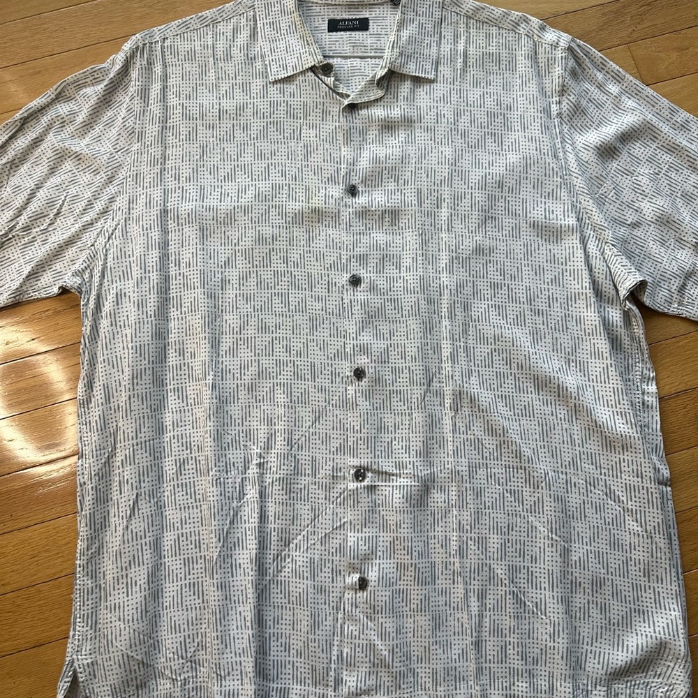 Alfani men’s short shelves shirt  xxl